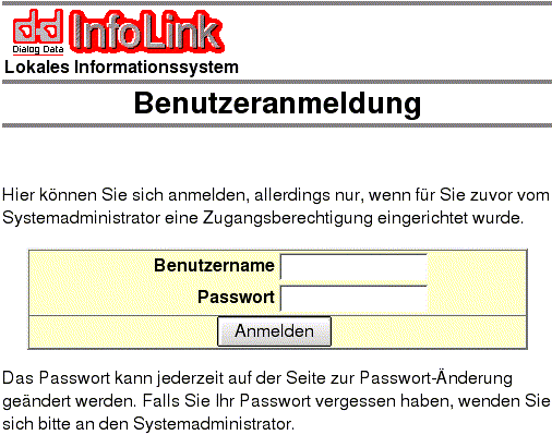 Benutzeranmeldung